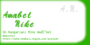 amabel mike business card
